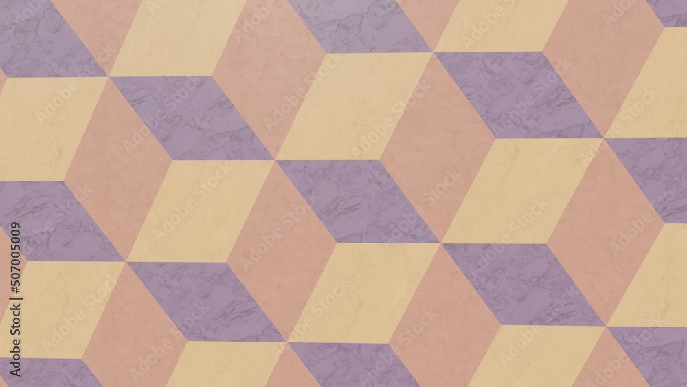 Texture background geometric pattern marble stone decor 3d render