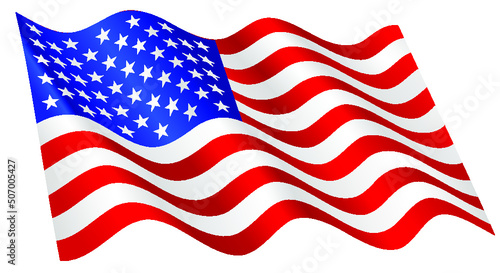 american flag waving