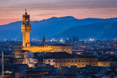 views of santa maria del fiore cathedral in florence, italy