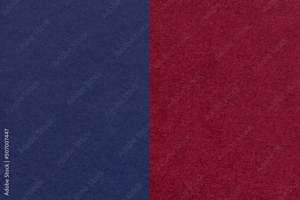 Texture of craft navy blue and dasrk red paper background, half two colors, macro. Structure of wine craft cardboard. Texture of craft navy blue and dasrk red paper background, half two colors, macro. Structure of wine craft cardboard.