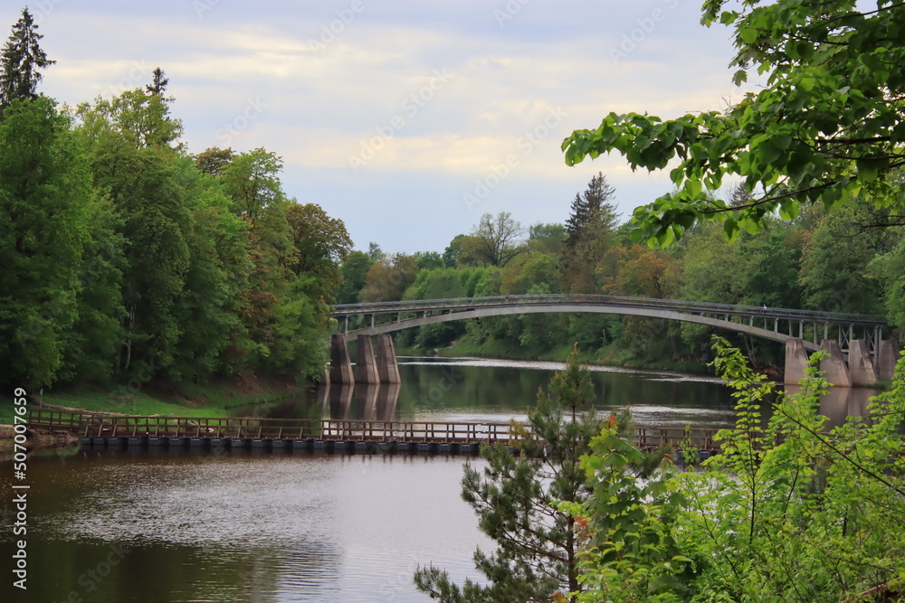 bridge in the park bridge in the park