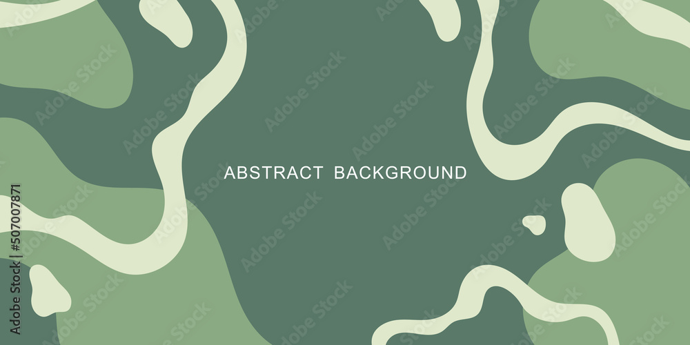 Fototapeta premium GREEN VECTOR BACKGROUND WITH SMOOTH ABSTRACT STRIPES AND SPOTS