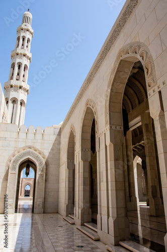 Sultan Qaboos Grand Mosque in Muscat, Oman, Middle East