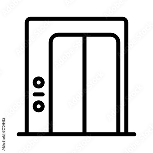 elevator icon with outline style. Suitable for website design, logo, app and UI. Based on the size of the icon in general, so it can be reduced.