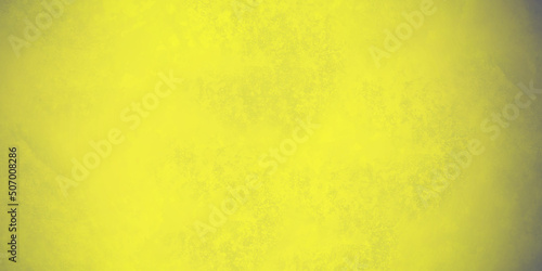 Yellow wall marble background with watercolor texture, warm autumn or fall colors for halloween or thanksgiving, burnt hot orange border texuter.