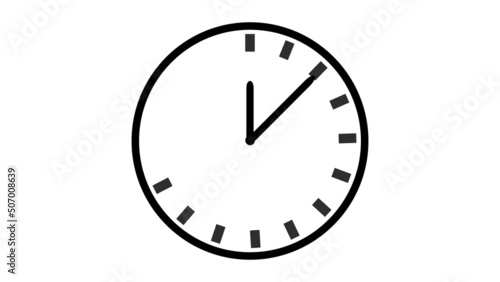 Black and white-colored clock animation