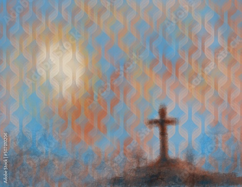 cross on a hill