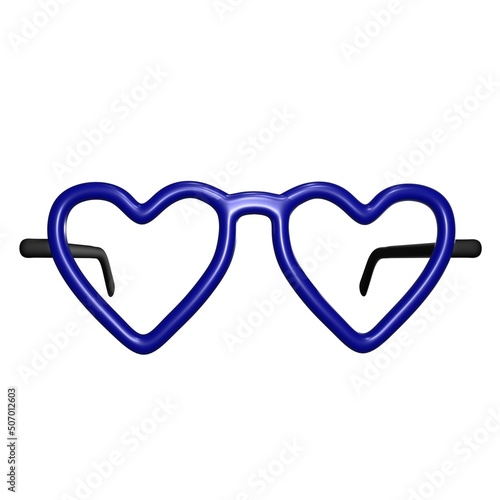 Love glasses with navy frames
