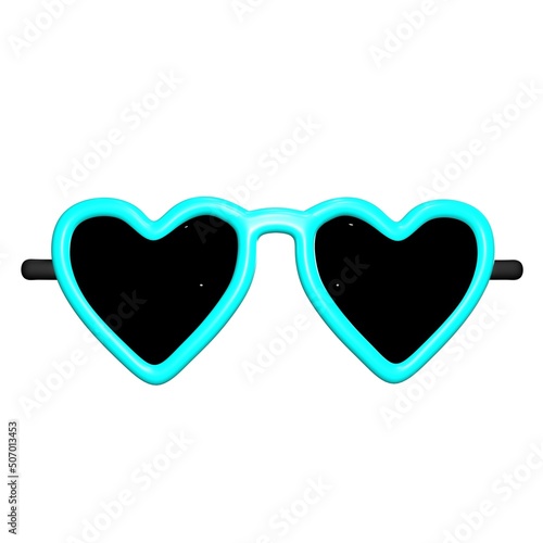 Love sunglasses with blue sea frames