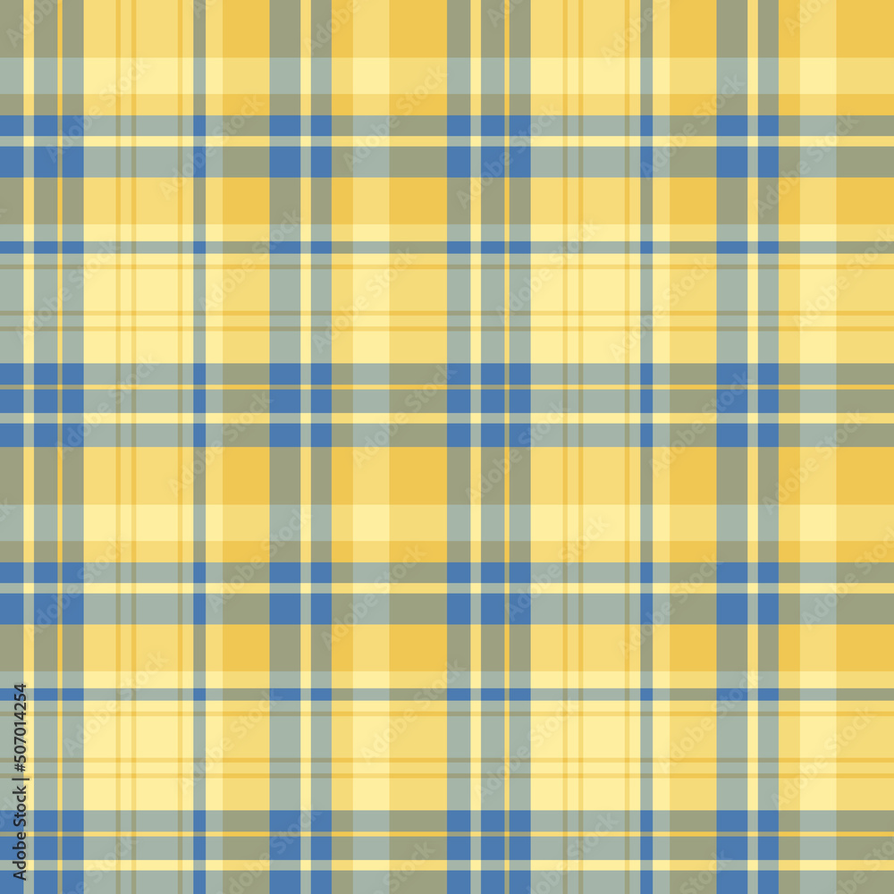 Seamless pattern in marvellous blue and yellow colors for plaid, fabric, textile, clothes, tablecloth and other things. Vector image. Seamless pattern in marvellous blue and yellow colors for plaid, fabric, textile, clothes, tablecloth and other things. Vector image.