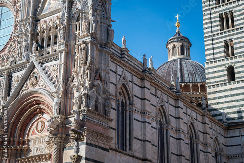 outdoor views of siena cathedral photo
