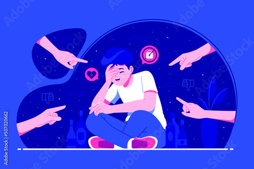 Effects of Bullying illustration background