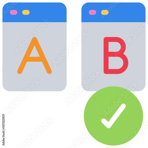 A B Testing Icon