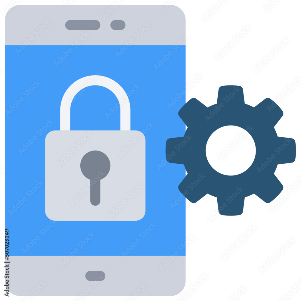 Secure Mobile Management Icon