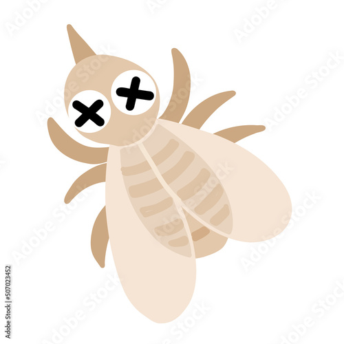 白アリのポップなフラットイラスト