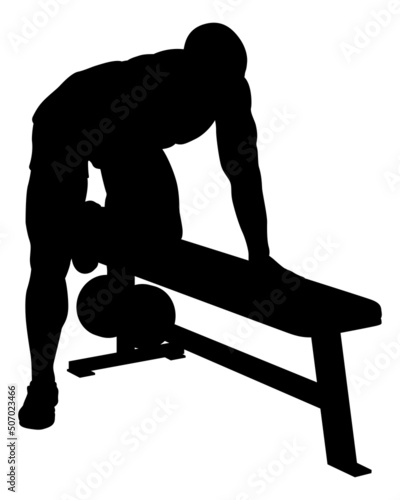 Weight Lifting Man Weightlifting Silhouette