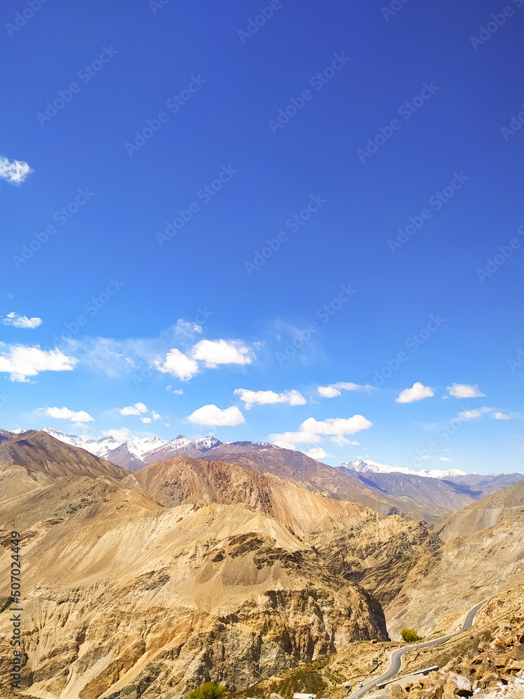 Wonderful View of Hills at Spiti, Himachal Pradesh, India