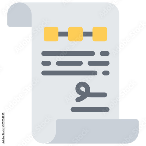 Blockchain Contract Icon