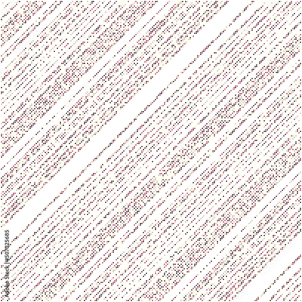 Fototapeta premium Rule 42 Elementary cellular automaton random seed sample implementation illustration