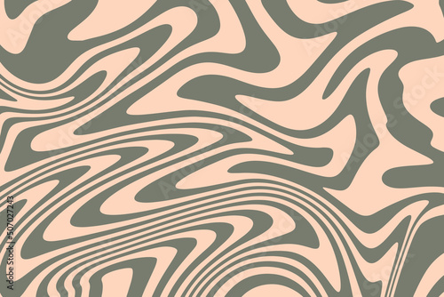 Hand drawn colorful retro style groovy psychedelic background