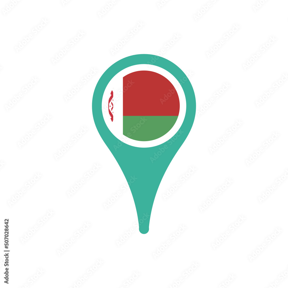 Colour icon for Belarus Flag Map Colour icon for Belarus Flag Map