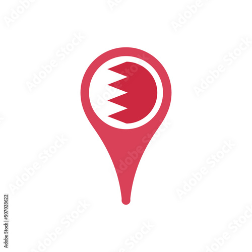 Colour icon for Bahrain Flag Map