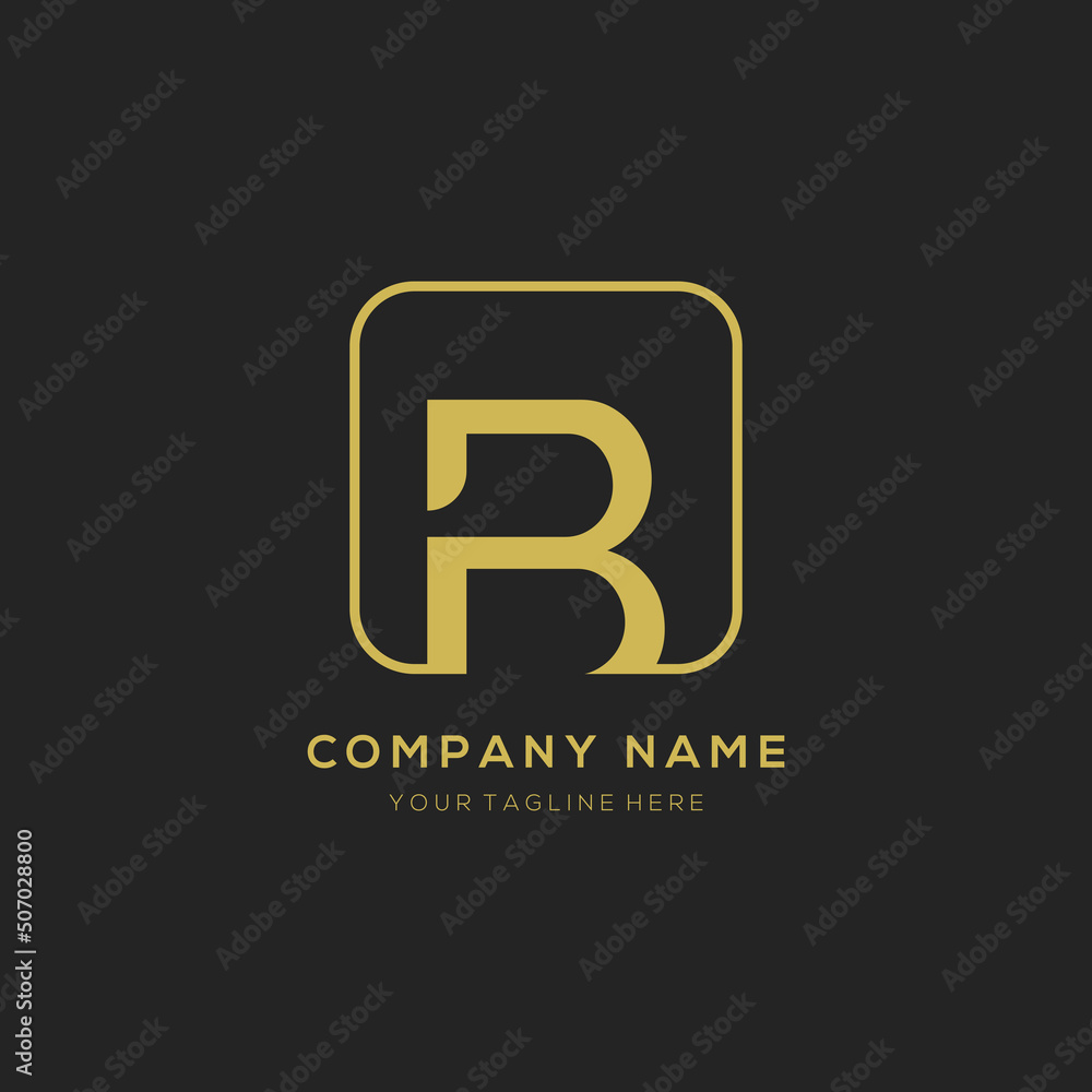 Initial letter B logo design vector dark concept with golden square element. B letter logo design. Initial letter B logo design vector dark concept with golden square element. B letter logo design.