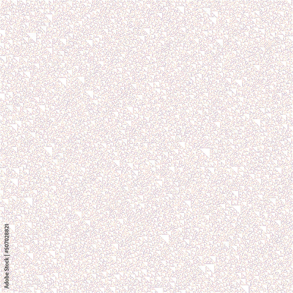 Fototapeta premium Rule 60 Elementary cellular automaton random seed sample implementation illustration