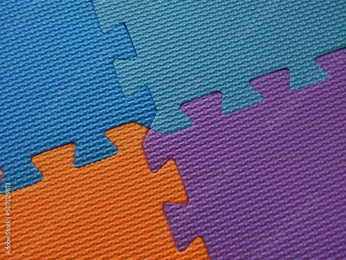 Colorful foam floor mats texture, eva puzzle mats background