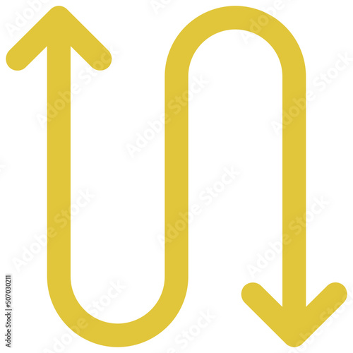 Double Ended Oval Arow Icon