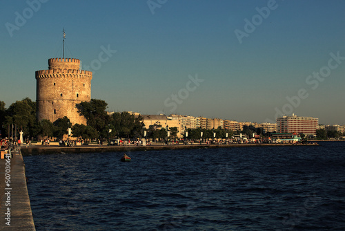 White Tower landmark in Thessaloniki, Greece
