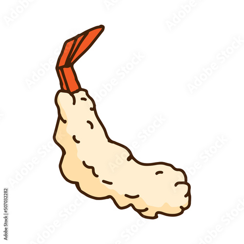 Vector illustration of tempura.