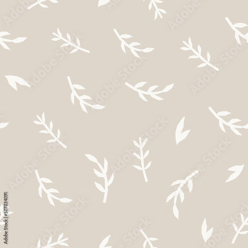 Decorative seamless pattern. Simple abstract shape © crafftiss