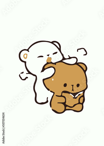 Lovely couple teddy bears 