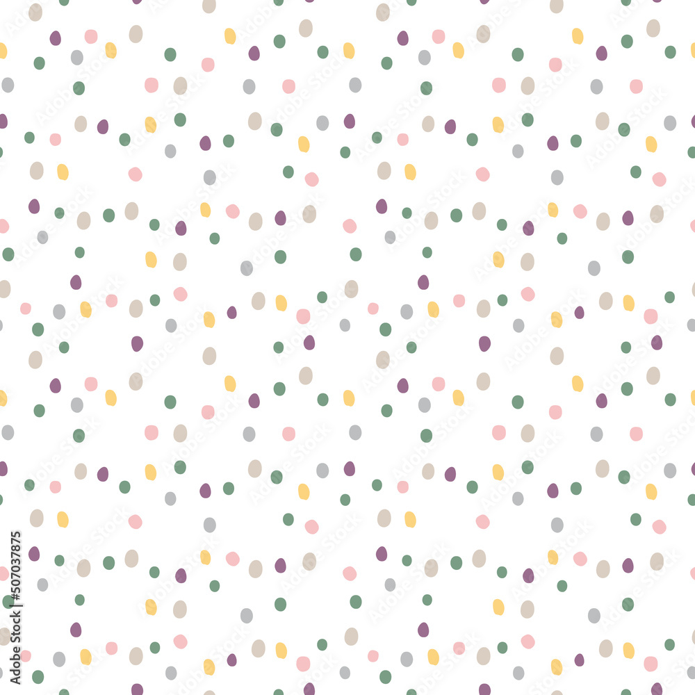 Abstract seamless pattern. Simple organic shape. Colorful surface design