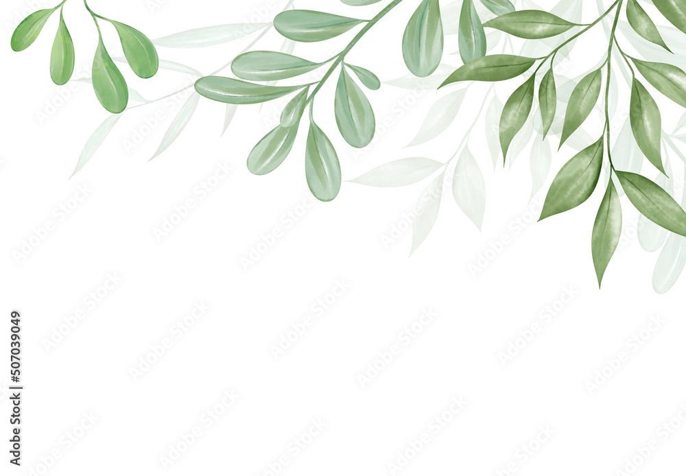 Flowers and leaves, watercolor, can be used as greeting card, invitation card for wedding, birthday and other holiday and summer background. Flowers and leaves, watercolor, can be used as greeting card, invitation card for wedding, birthday and other holiday and summer background.