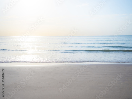 Fototapeta Naklejka Na Ścianę i Meble -  Beautiful ocean view with sunshine and beach landscape