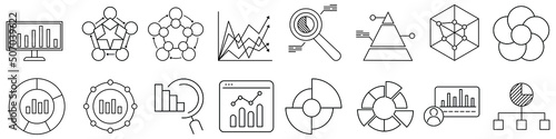 Financial analytics icon vector. economy illustration sign. analytics symbol. statistic logo.