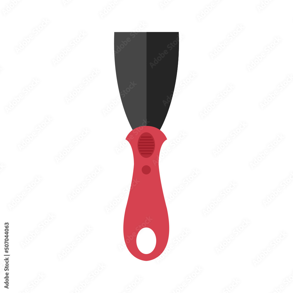 paint scraper isolated on white background paint scraper isolated on white background