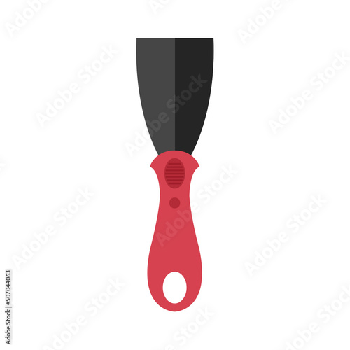paint scraper isolated on white background