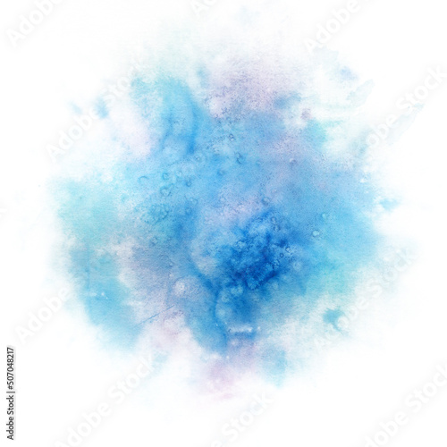 Space abstract background. Watercolor blot illustration.