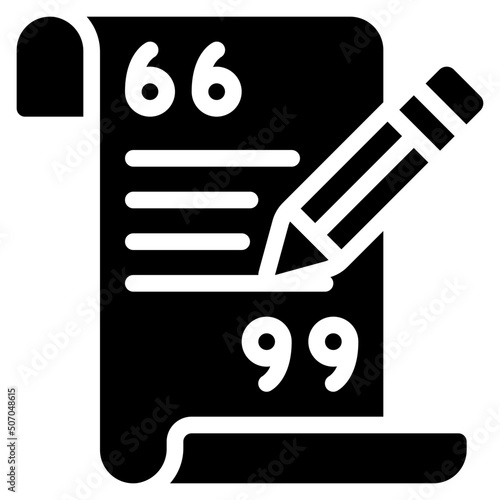 Write Speech Icon