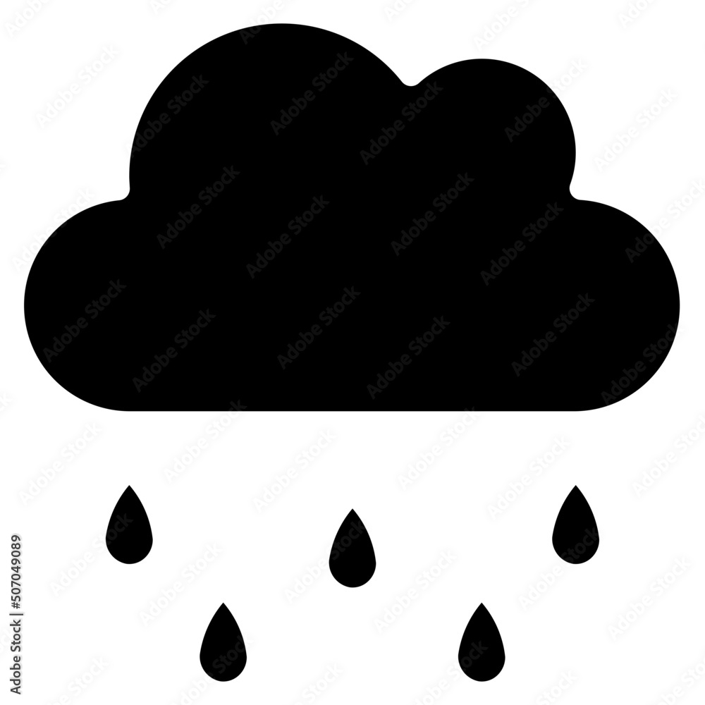 Rain Cloud Icon Rain Cloud Icon