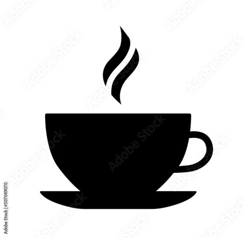 Fototapet Soup or hot drink vector illustration icon