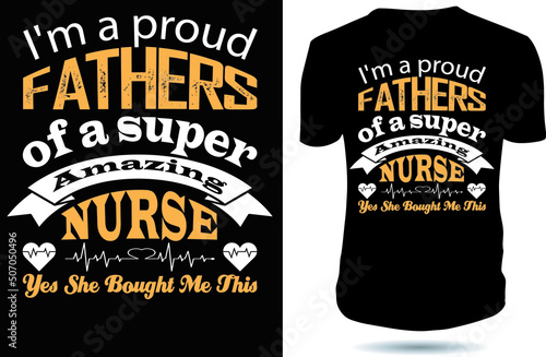 Nurse T-Shirts Design, T-shirt design with typography, t-shirt design vector for print, Design - 5 photo