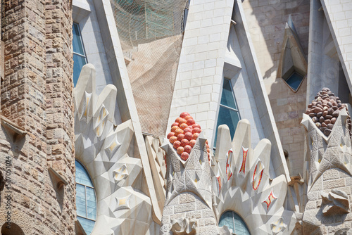 Vista de detalle de la Sagrada Família de Barcelona