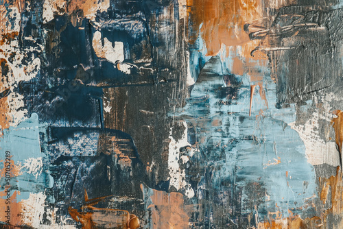 Background with strokes of paint, bright strokes of paint with a palette knife.