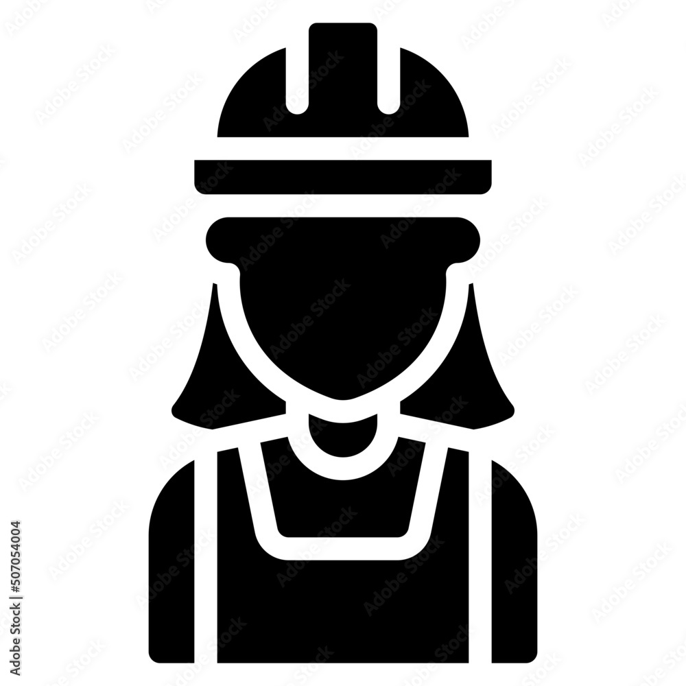Female Worker Icon Female Worker Icon