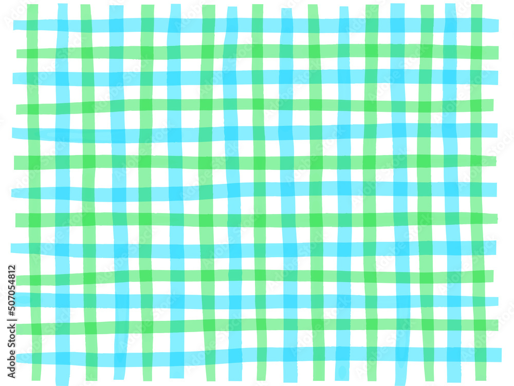 手描き風ギンガムチェックの背景イラスト 手描き風ギンガムチェックの背景イラスト