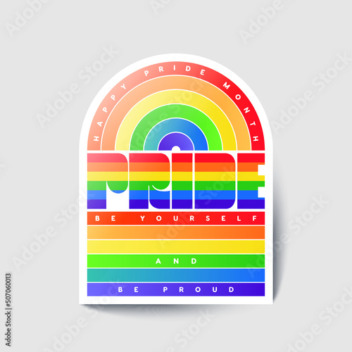 Pride LGBTQ+ icon set, LGBTQ+ related symbols set in rainbow colors: Pride Flag, Heart, Peace, Rainbow, Love, Support, Freedom Symbols. Gay Pride Month. Flat design signs isolated on white background